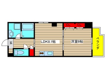 間取図 ｾﾝﾁｭﾘｰﾊﾟｰｸ千年　南棟