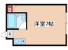 コーポヒトミ 1Rの間取り