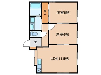 間取図 サンライズ今枝