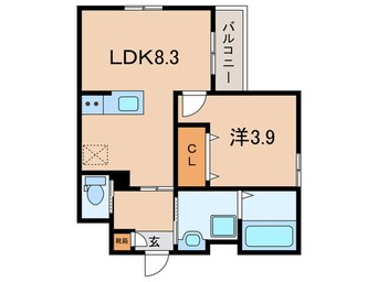 間取図 仮）Crecia一宮Ⅲ