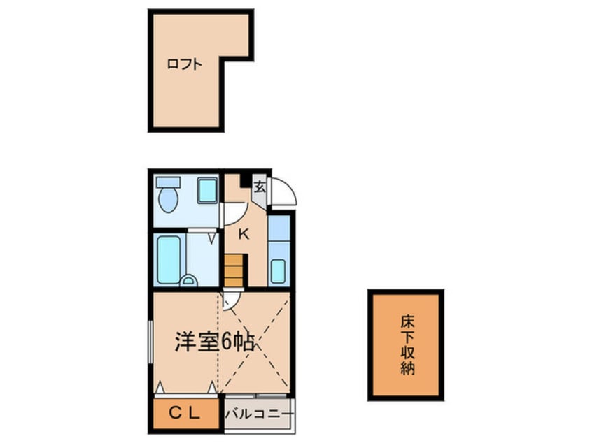 間取図 コンフォートベネフィス福大前２