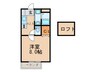 グリーンプレイス山寺 1Kの間取り