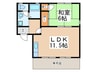 エミネンス連歌屋 1LDKの間取り
