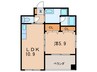 Arlingtoｎ 1LDKの間取り