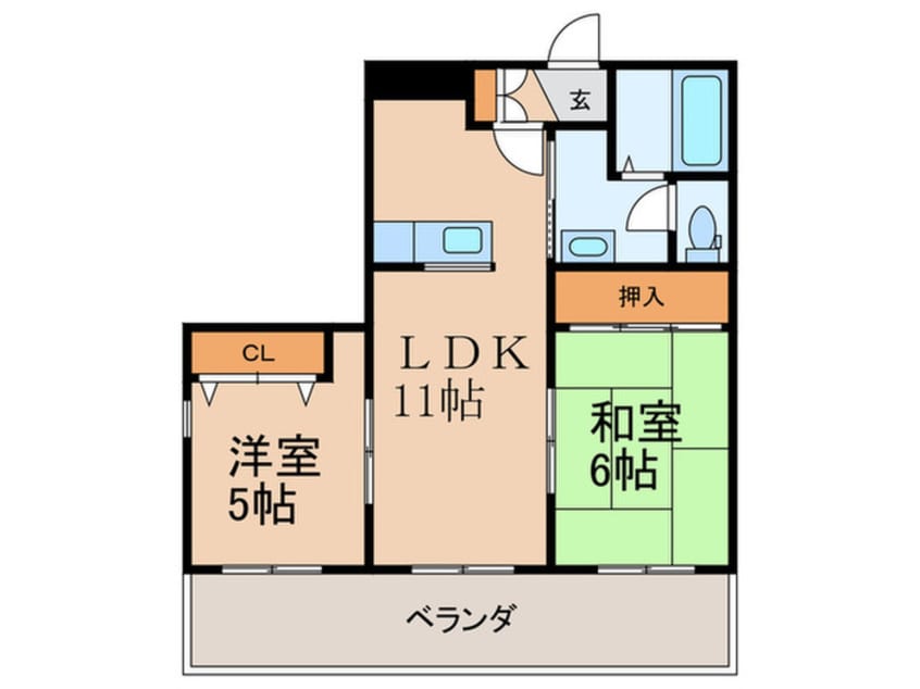 間取図 レオン金杜
