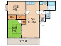 ヴィルヌーブ東櫛原Ａ棟の間取図