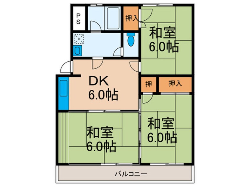 間取図 コーポパイン