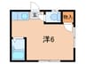 ピンズ赤間 1Rの間取り