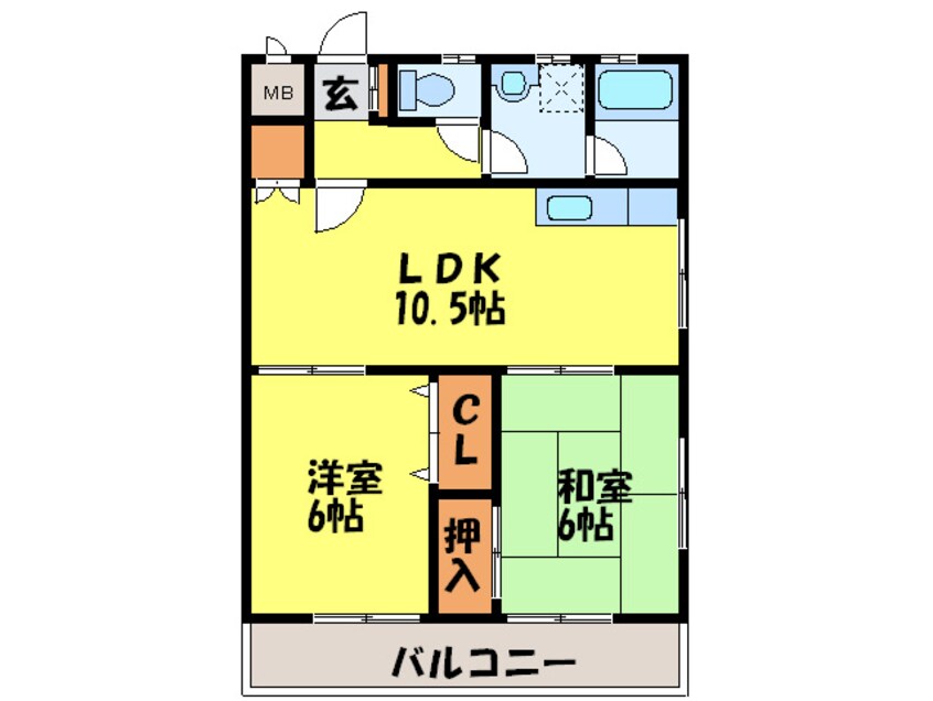 間取図 恵コーポ