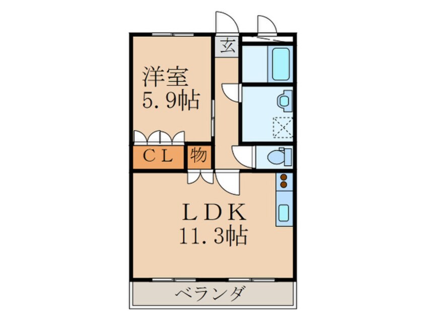 間取図 コンフォ－ス