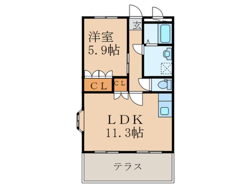 間取図 コンフォ－ス