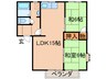 サンシティ 2LDKの間取り