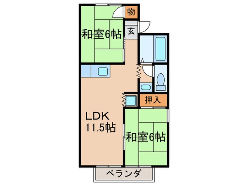 間取図 ホワイトピアA