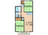 ホワイトピアA 2LDKの間取り