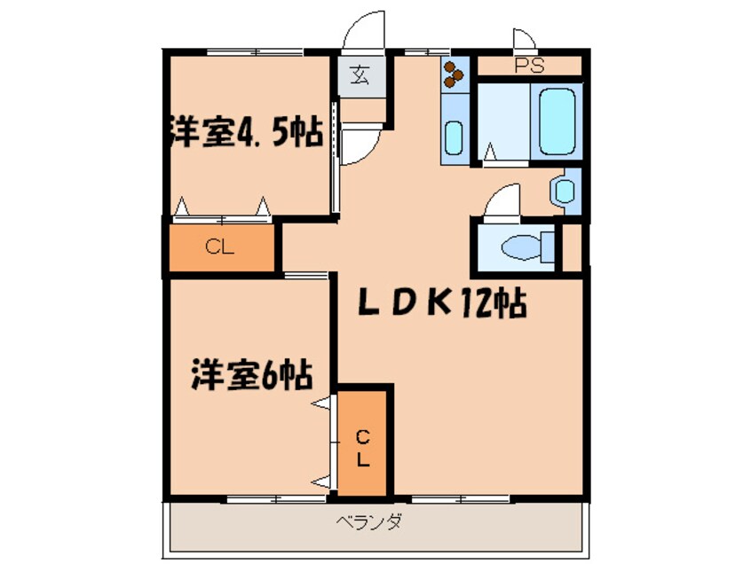 間取図 組坂ビル８