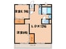 組坂ビル８ 2LDKの間取り