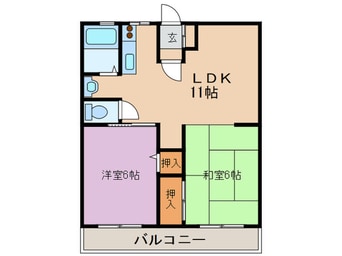 間取図 組坂ビル８