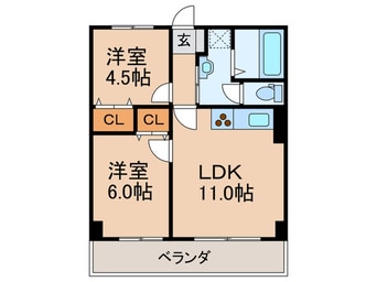 間取図 組坂ビル８