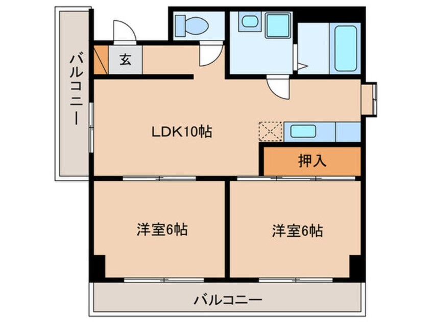 間取図 メゾンドール桜坂