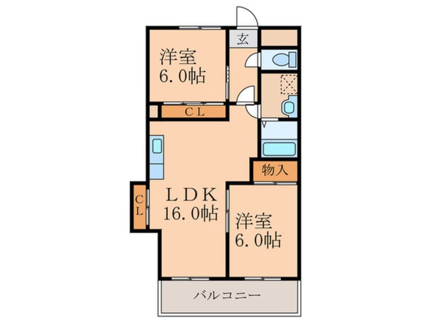 間取図 ホンダクリオビル