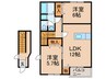 スフィア 2LDKの間取り