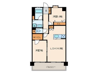 間取図 アプリークス百道浜