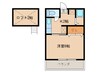 内浜ハイツ 1Kの間取り