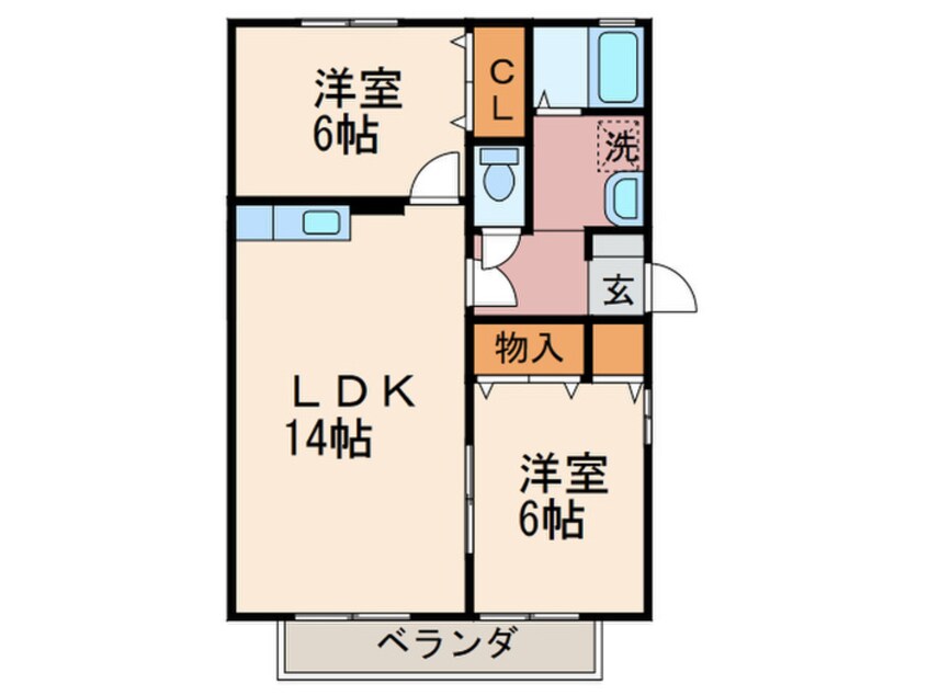 間取図 グランパルクＢ棟