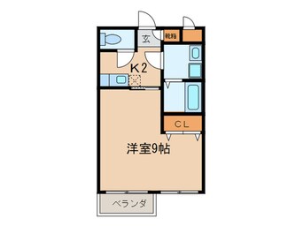 間取図 ヴィラージュⅡ