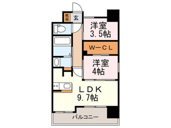 間取図 ﾈｽﾄﾋﾟｱ博多駅ｽﾃｰｼﾞ（901）