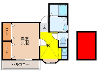 間取図 アルカディア堤