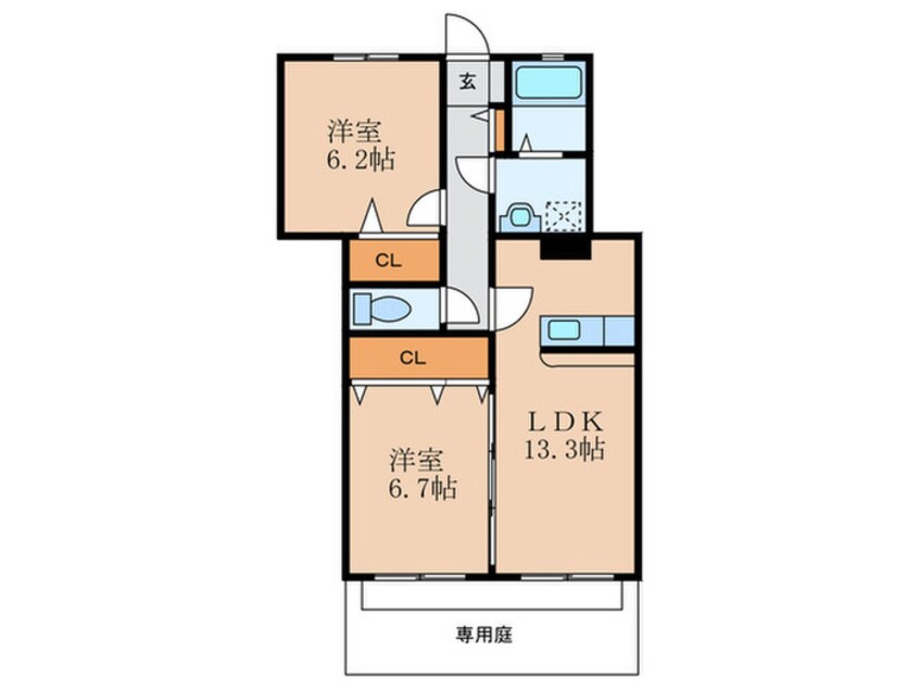 間取図 ラフィーネラベンダー