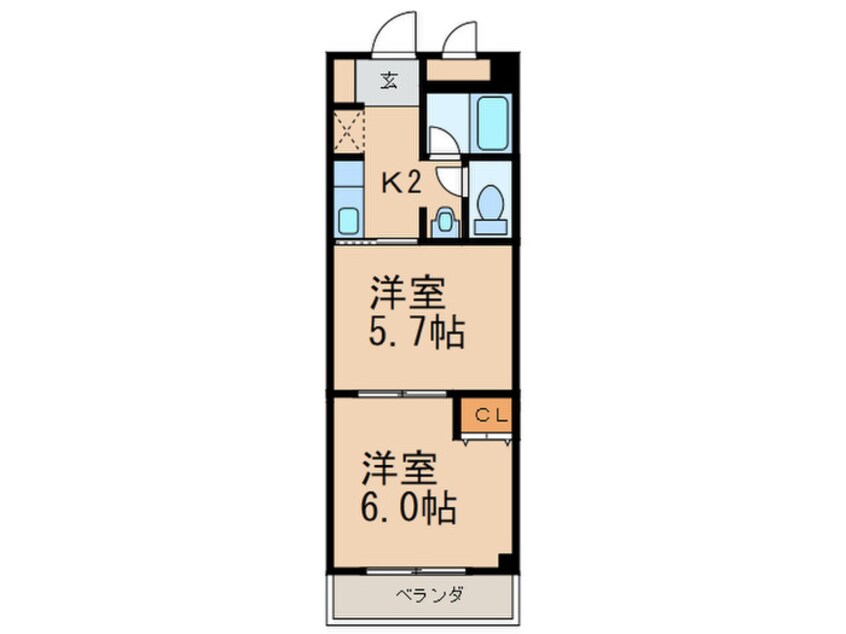 間取図 パルティール日明