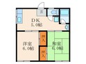 長行ハイツA棟の間取図