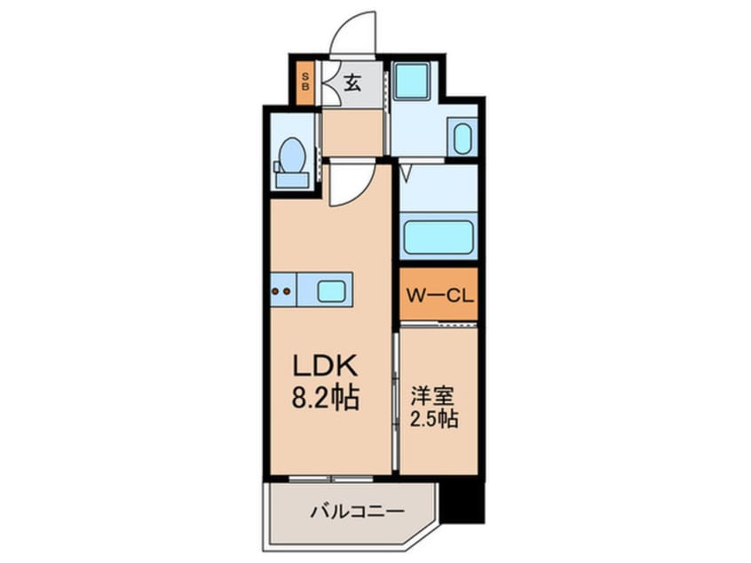 間取図 リファレンス竹下駅前
