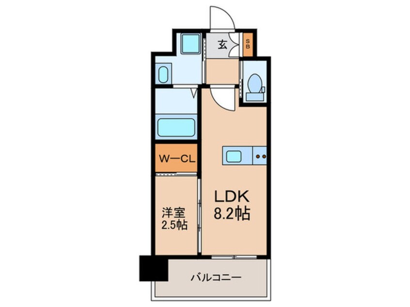 間取図 リファレンス竹下駅前