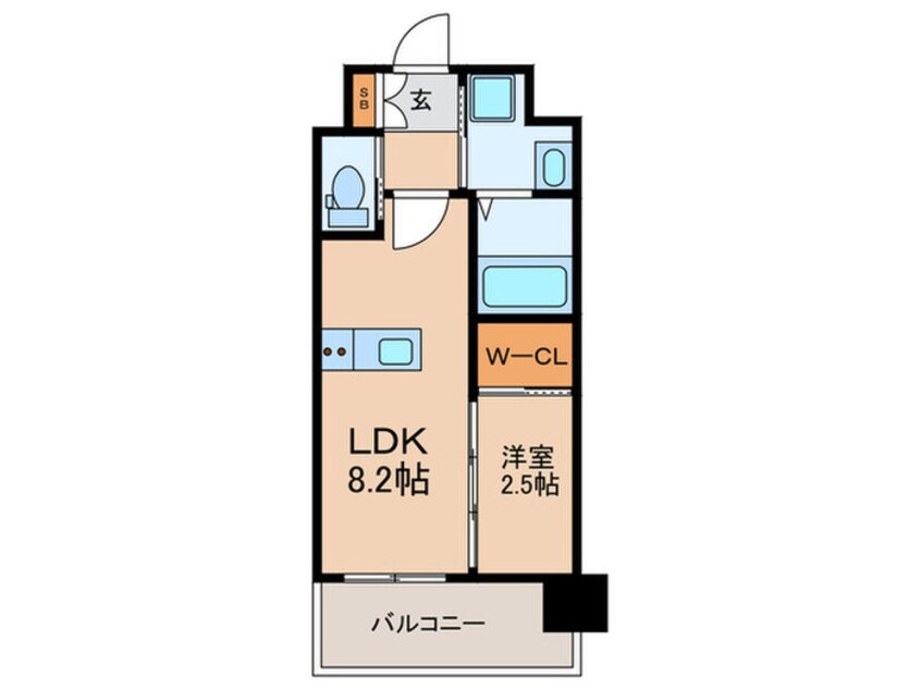 間取図 リファレンス竹下駅前