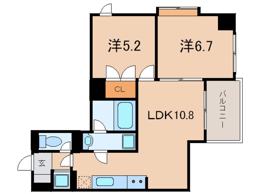 間取図 gala小倉