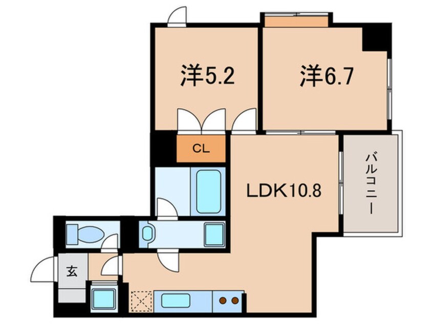 間取図 gala小倉