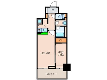 間取図 西新テングッドシティ　サボイ