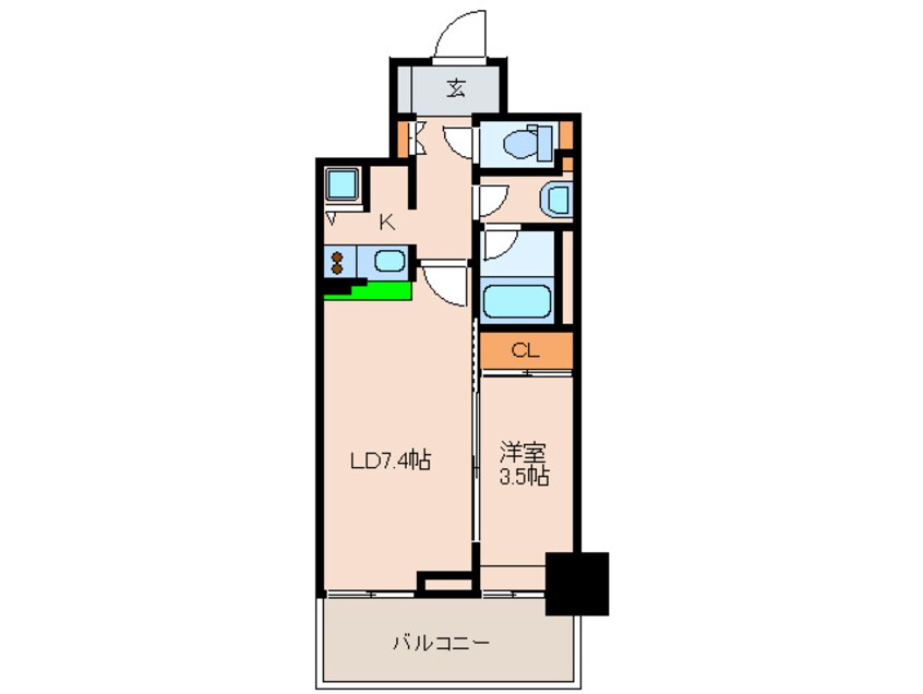 間取図 西新テングッドシティ　サボイ