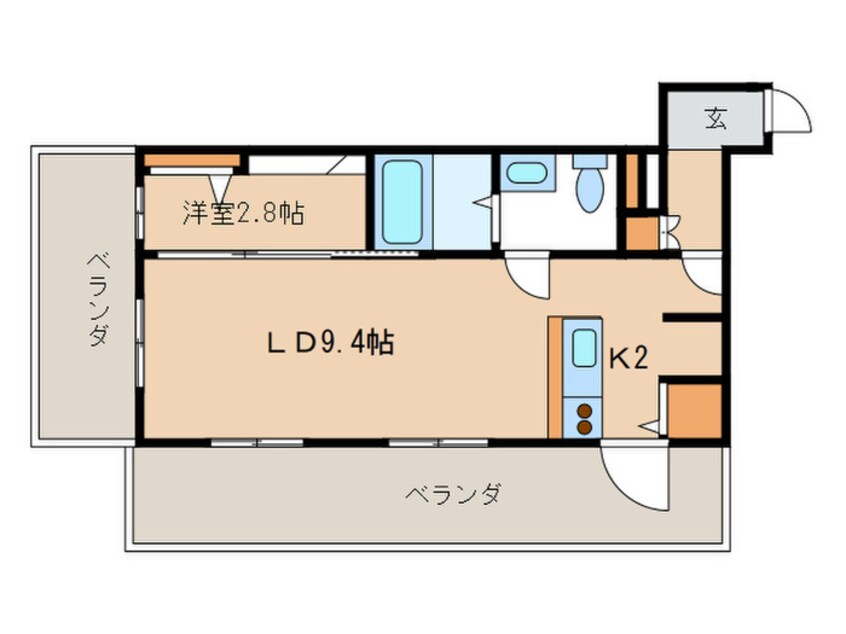 間取図 西新テングッドシティ　サボイ