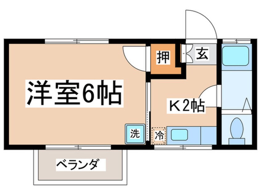 間取図 ハイツ筑紫野１