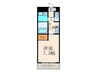ＥＲＩＯＳ　ＣＯＵＲＴ 1Kの間取り