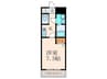 ＥＲＩＯＳ　ＣＯＵＲＴ 1Kの間取り