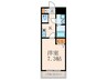 ＥＲＩＯＳ　ＣＯＵＲＴ 1Kの間取り