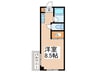 グラッツェ 1Rの間取り