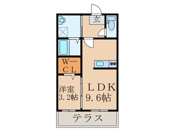 間取図 クレール・ロッジ