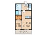 クレール・ロッジ 1LDKの間取り