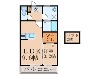 間取図 クレール・ロッジ